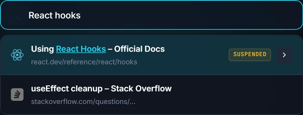Tab Search